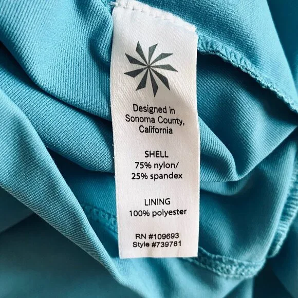 Athleta sport dress Women's Extra Small aqua teal stretch sport athleisure - Picture 10 of 10